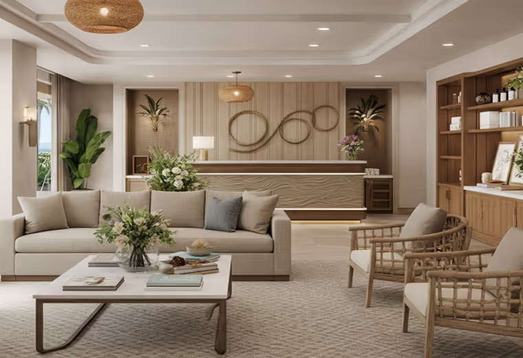 Therapy room with natural lighting