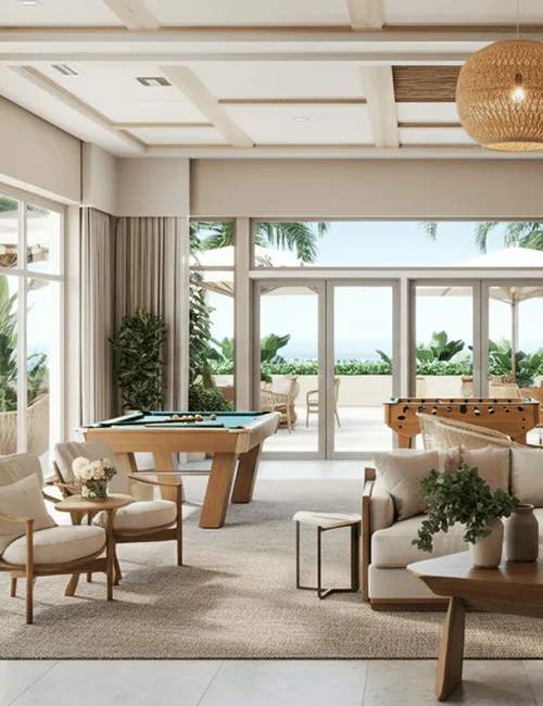 Outdoor meditation garden